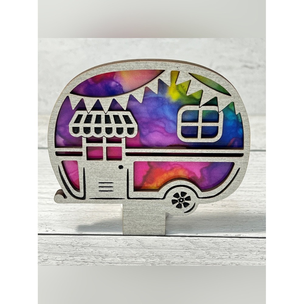 Colorful Camper Decorative Vintage Retro Night Light